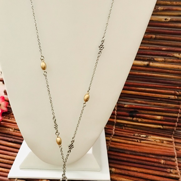 Chico’s Sirena Long Necklace Ball Tassel NWT - Picture 3 of 8